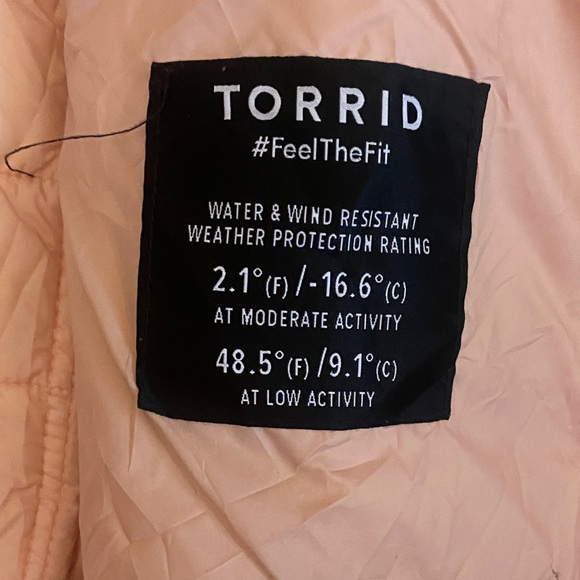 TORRID  Iridescent Pink Puffer Jacket - Picture 9 of 10